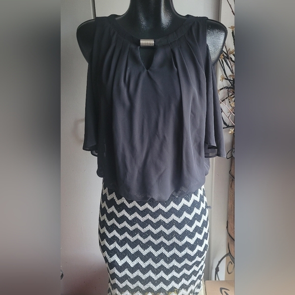 Perceptions new york black/white dress - Picture 1 of 7